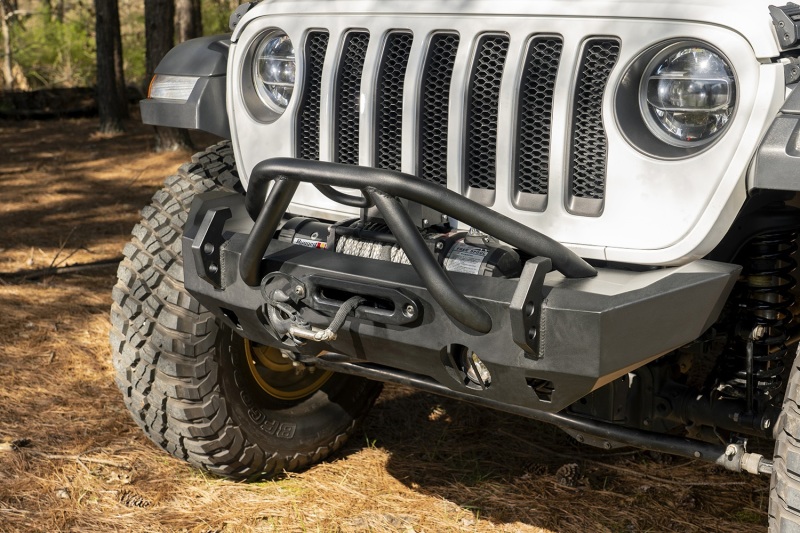 Jeep Wrangler JK Bumper - Front - Rugged Ridge - HD X-Striker - Satin Black - `07-`18 Jeep Wrangler JK Bumper - Front - Rugged Ridge - HD X-Striker - Satin Black - `07-`18